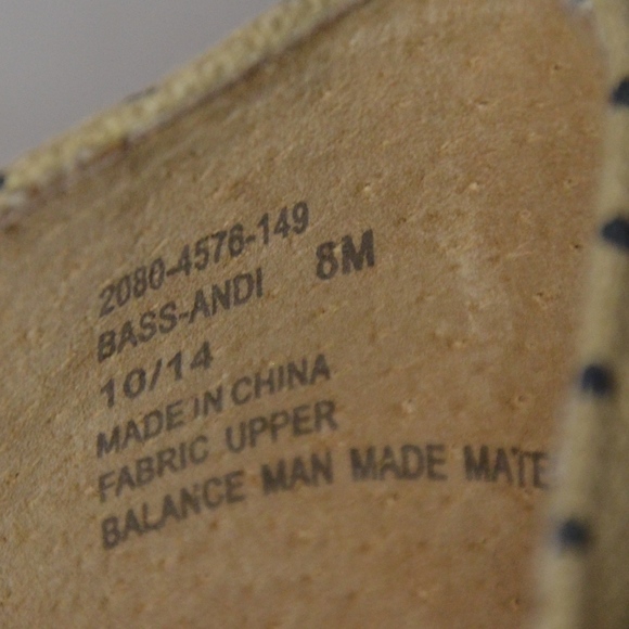 G.H. Bass & Co Polka Dot Canvas Espadrille Wedge - Picture 6 of 6